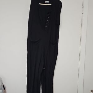 Women’s Black V-Neck Jumpsuit